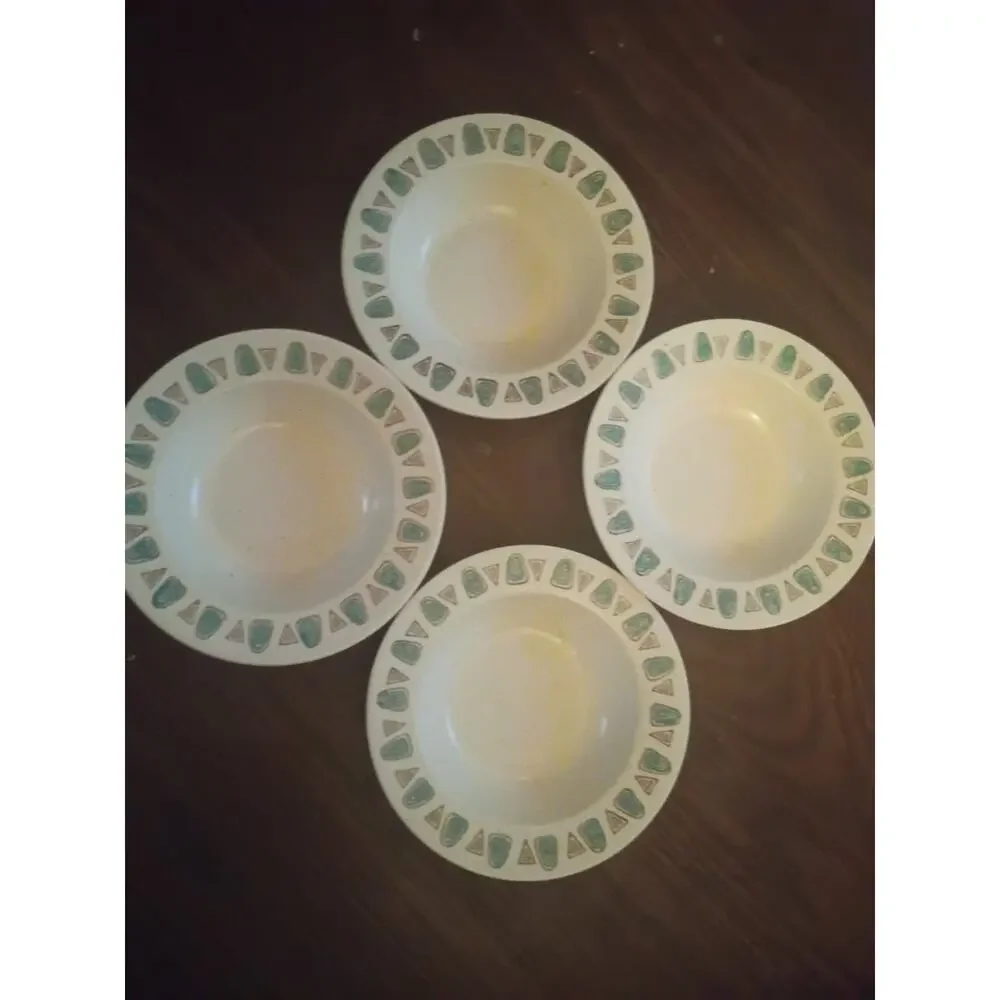 *LOT of 4 Metlox Pottery POPPYTRAIL Navajo Dessert/Cereal/Soup/Fruit Bowl ~6 